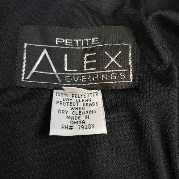 Alex Evenings Floral Sleeveless Blouse Dressy Tank with Sequin- Medium Petite MP - Picture 7 of 10